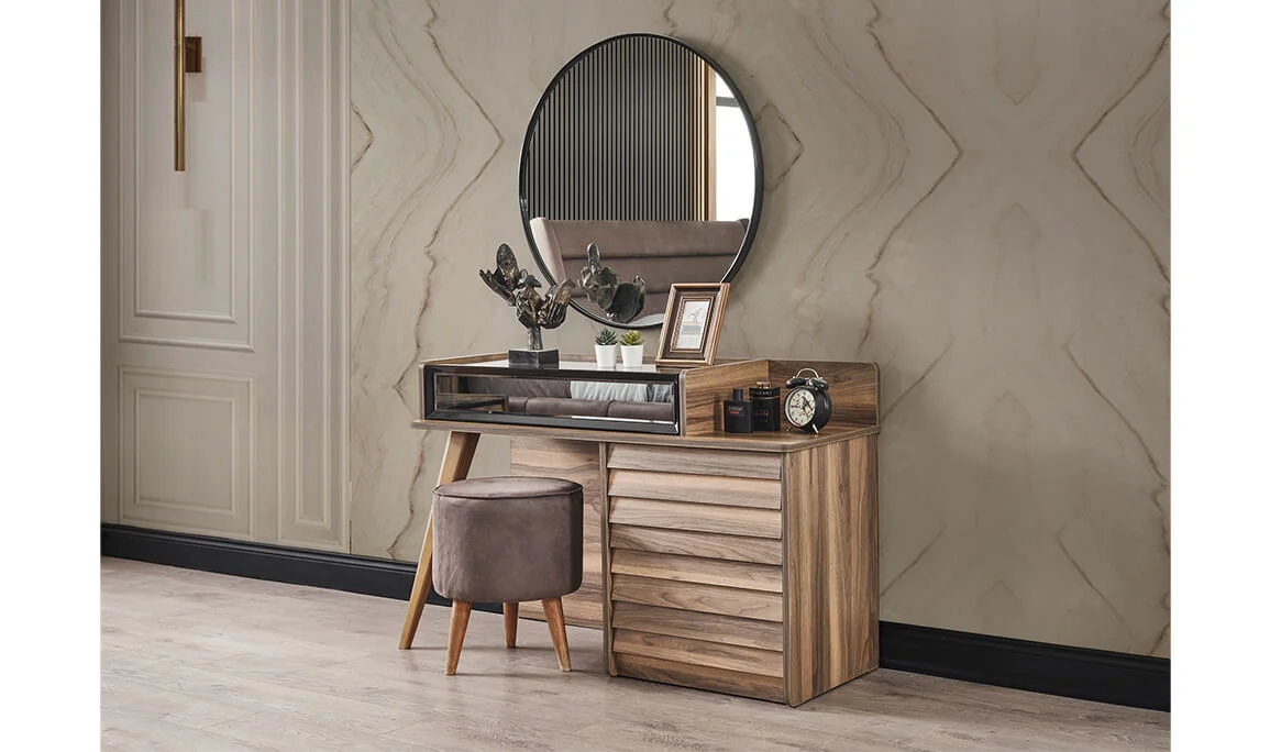 Sahra Walnut Chest of Drawers