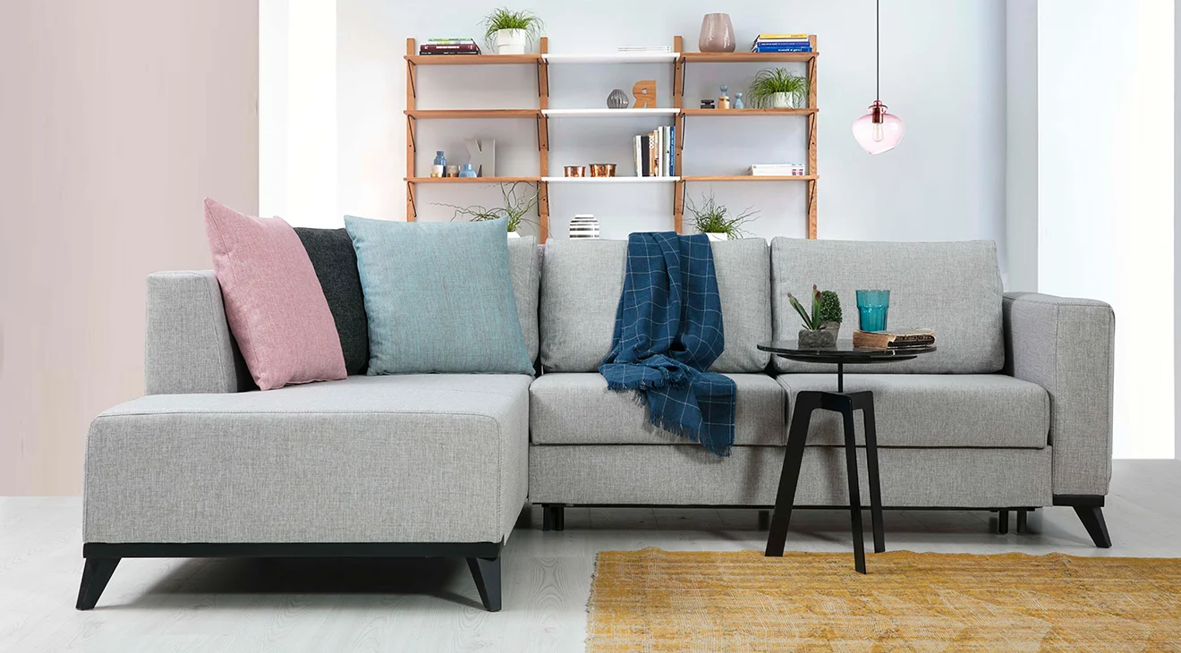 Sahra Yataklı Sandıklı Köşe Koltuk Takımı