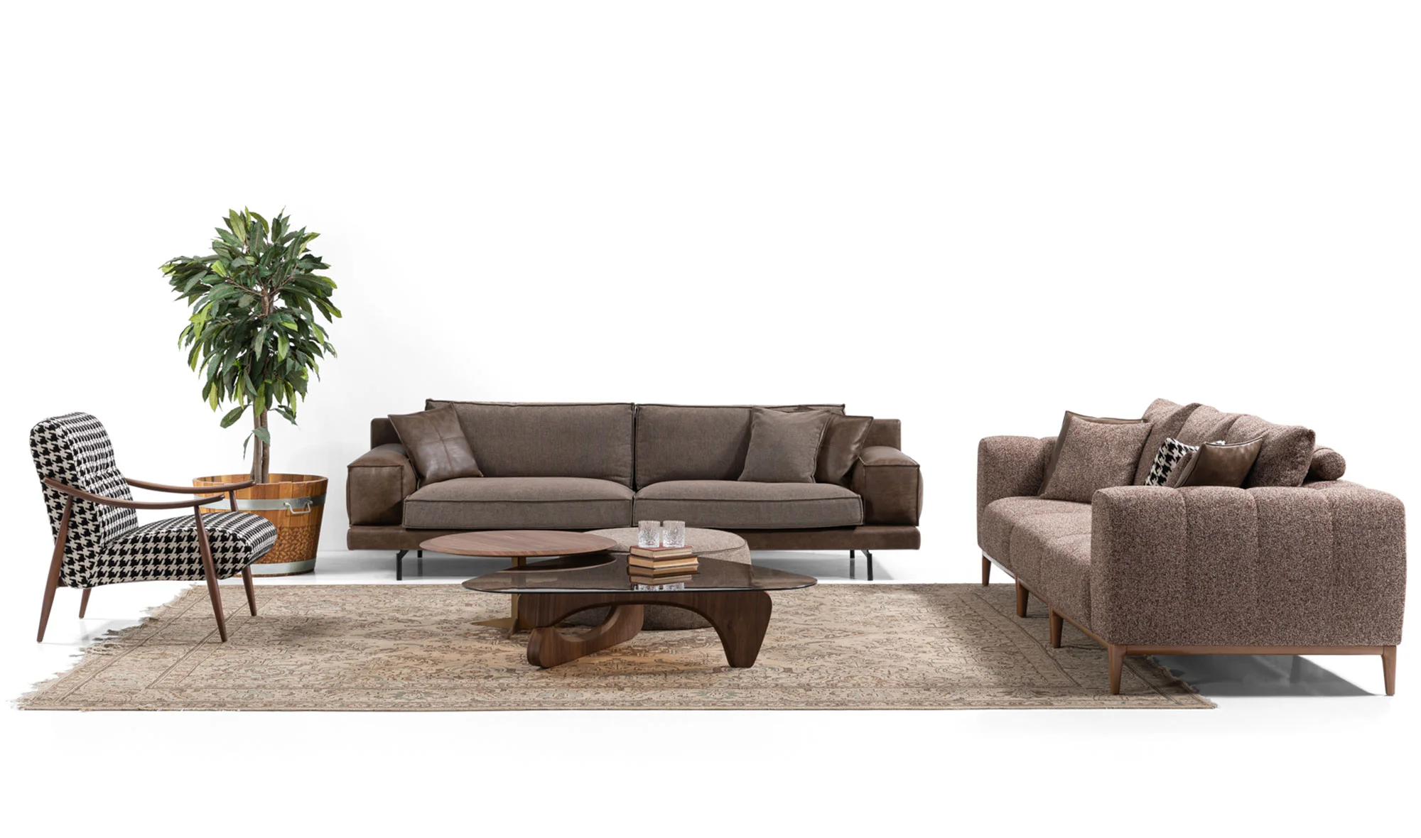 Dörtlü Koltuk + Üçlü Koltuk + Tekli Koltuk