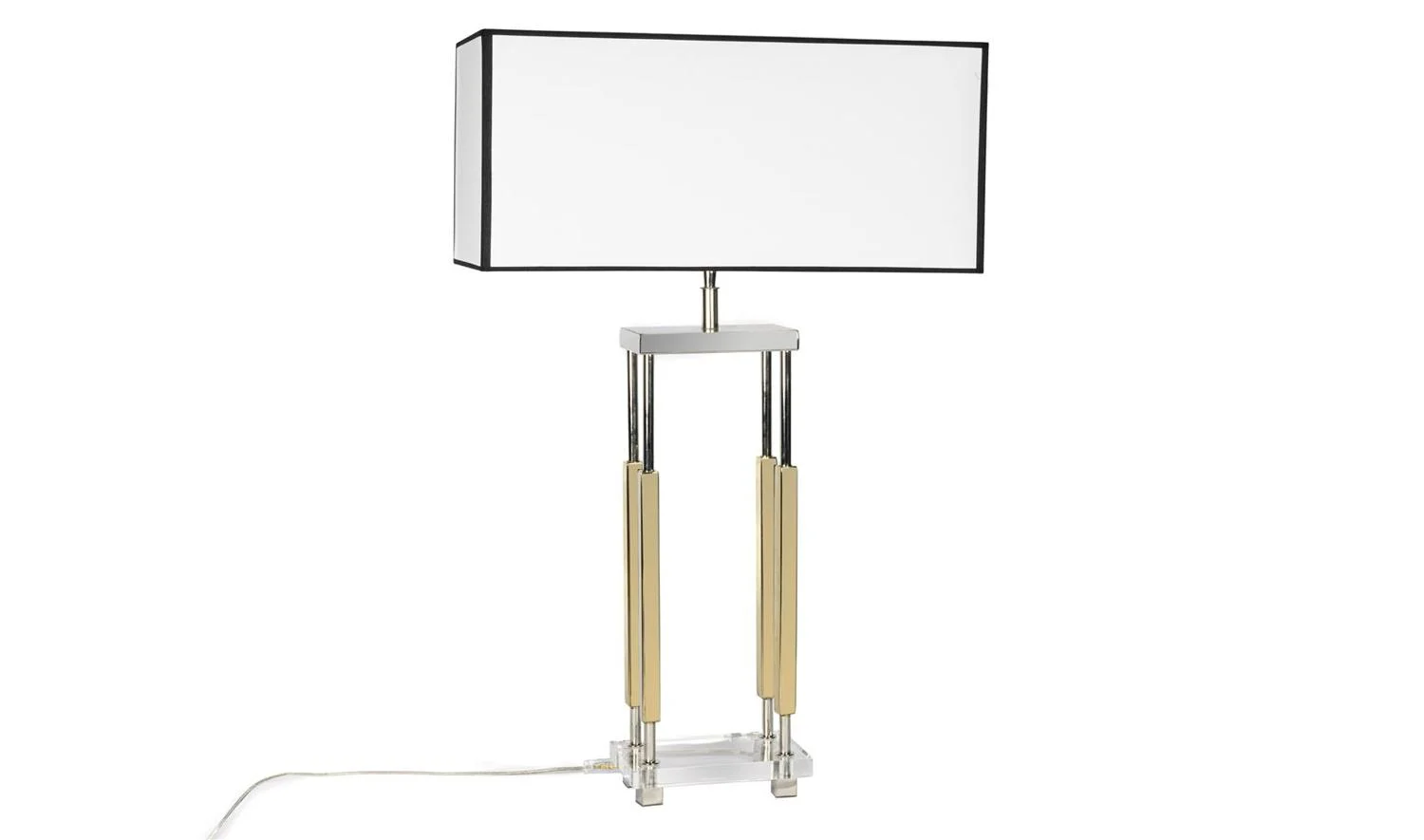 Shiny Gold Gümüş Metal Abajur