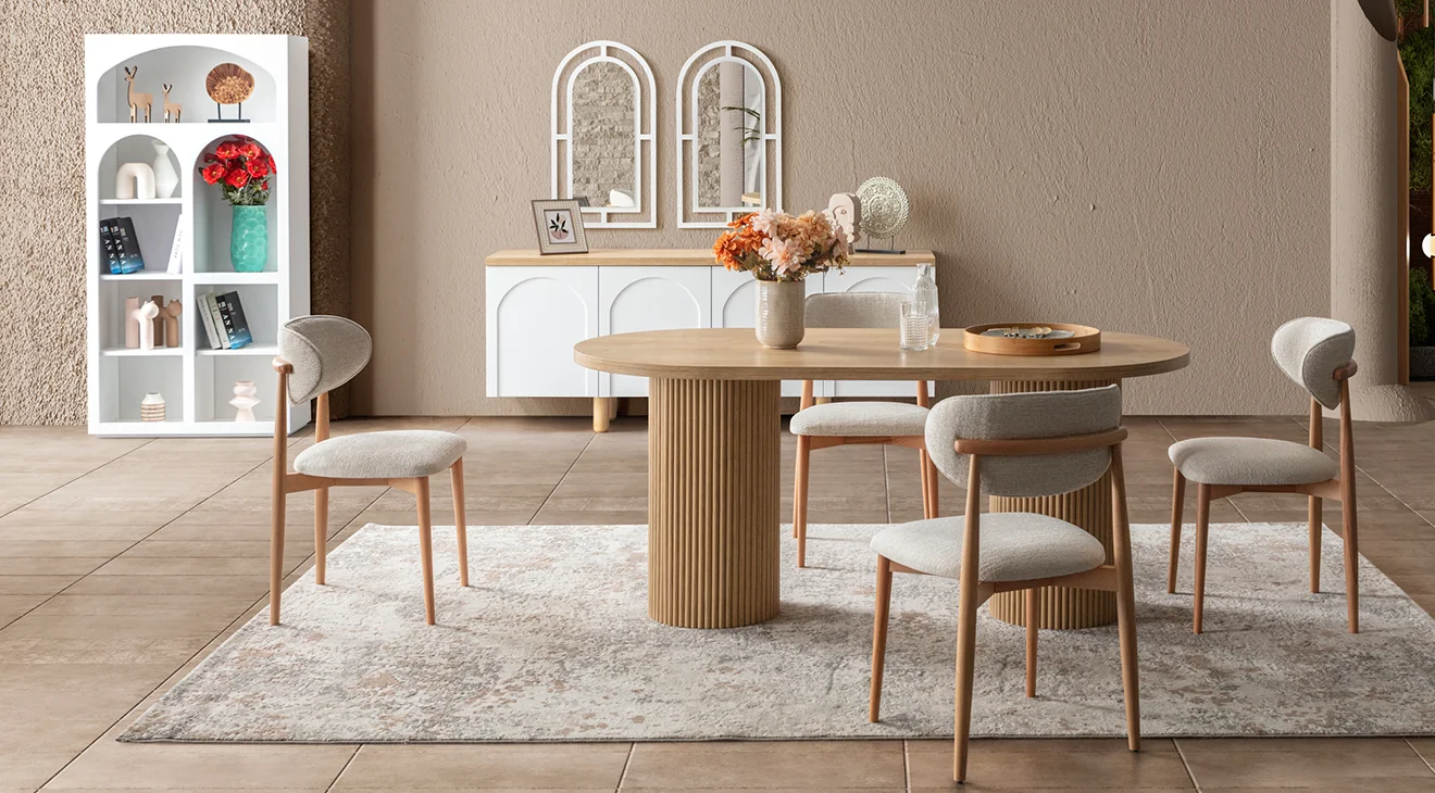 Siena Aytaşı Modern Yemek Odası Takımı