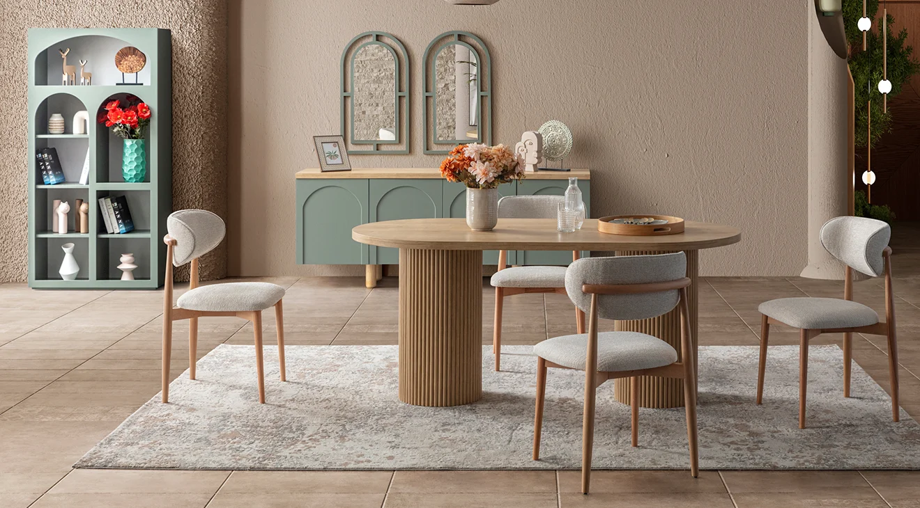 Siena Yeşil Modern Yemek Odası Takımı