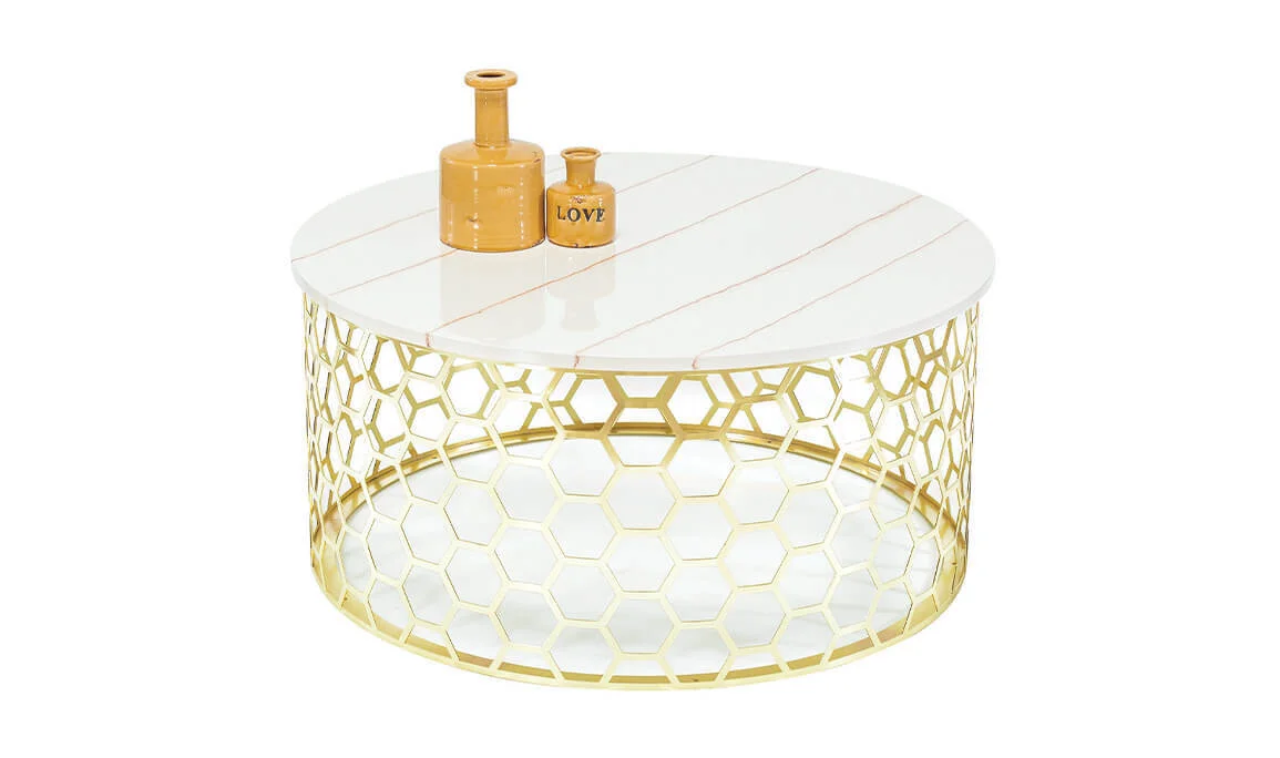 Simge Couchtisch Gold