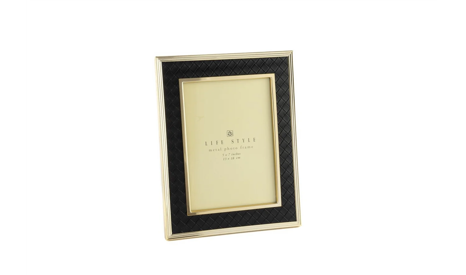 Siyah Gold Deri Çerçeve 13x18 cm