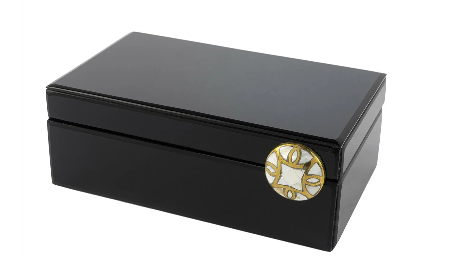 Siyah Sedefli Cam Kutu