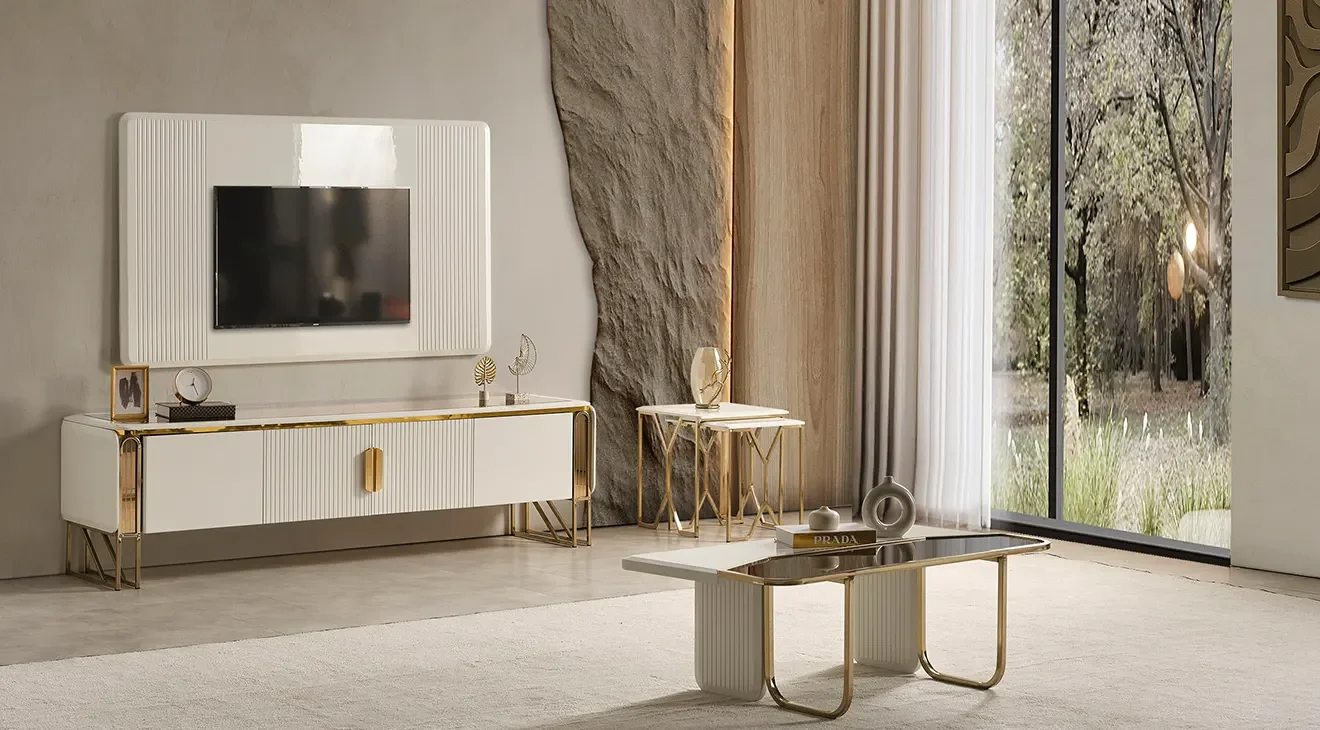 Solo Metal Ayaklı Tv Ünitesi