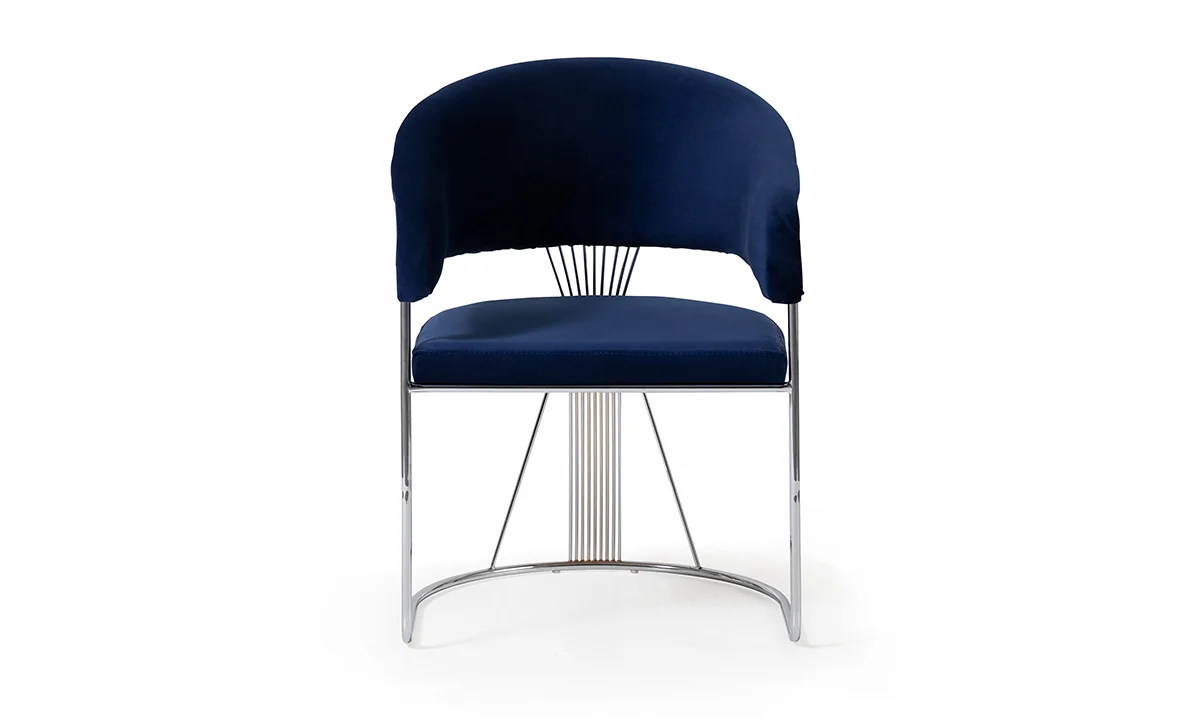 Star Gümüş Metal Ayaklı Sandalye