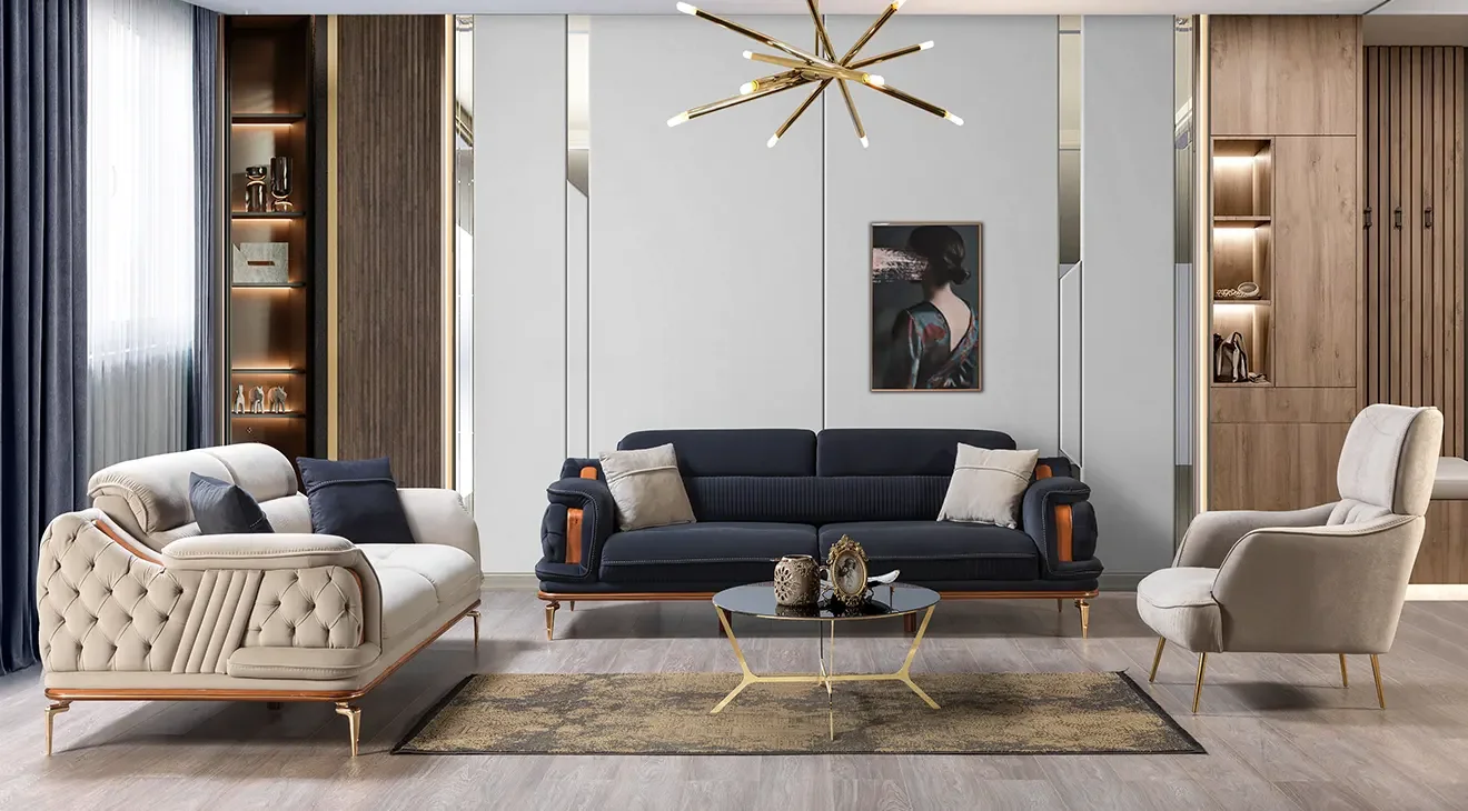 Star Metal Ayaklı Koltuk Takımı