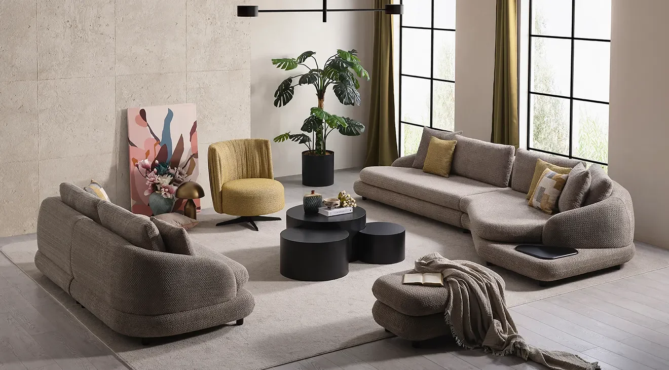 Stella Modern Kanepeli Köşe Koltuk Takımı