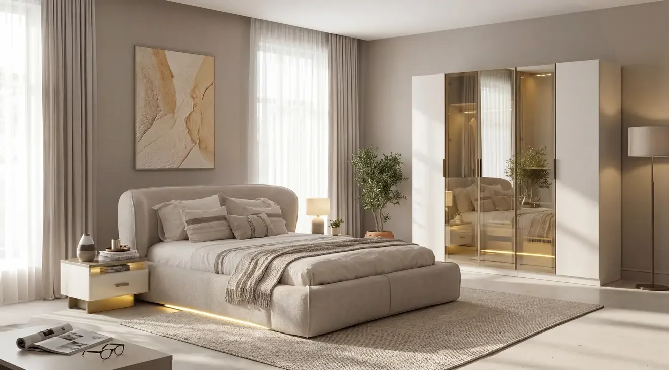 Teba 5 Kapaklı Modern Yatak Odası Takımı