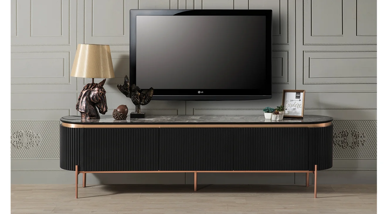 Tesla Metal Ayaklı Tv Ünitesi