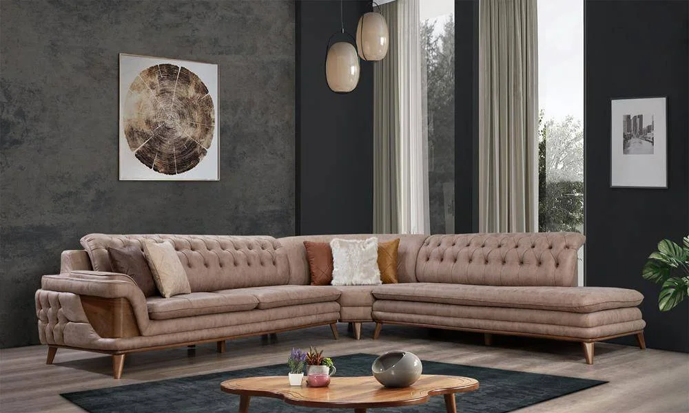 Tesla Modern Köşe Koltuk Takımı (330x320cm)