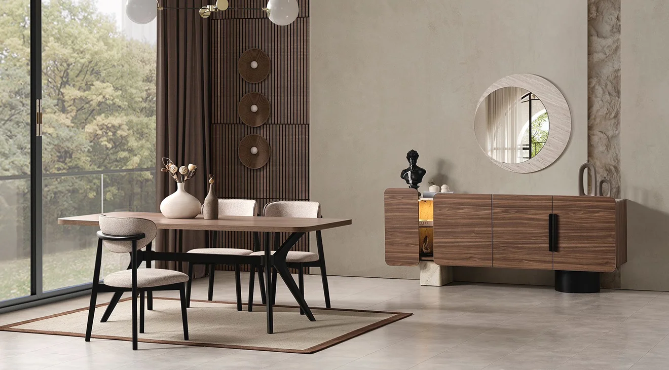 Tesla Modern Yemek Odası Takımı