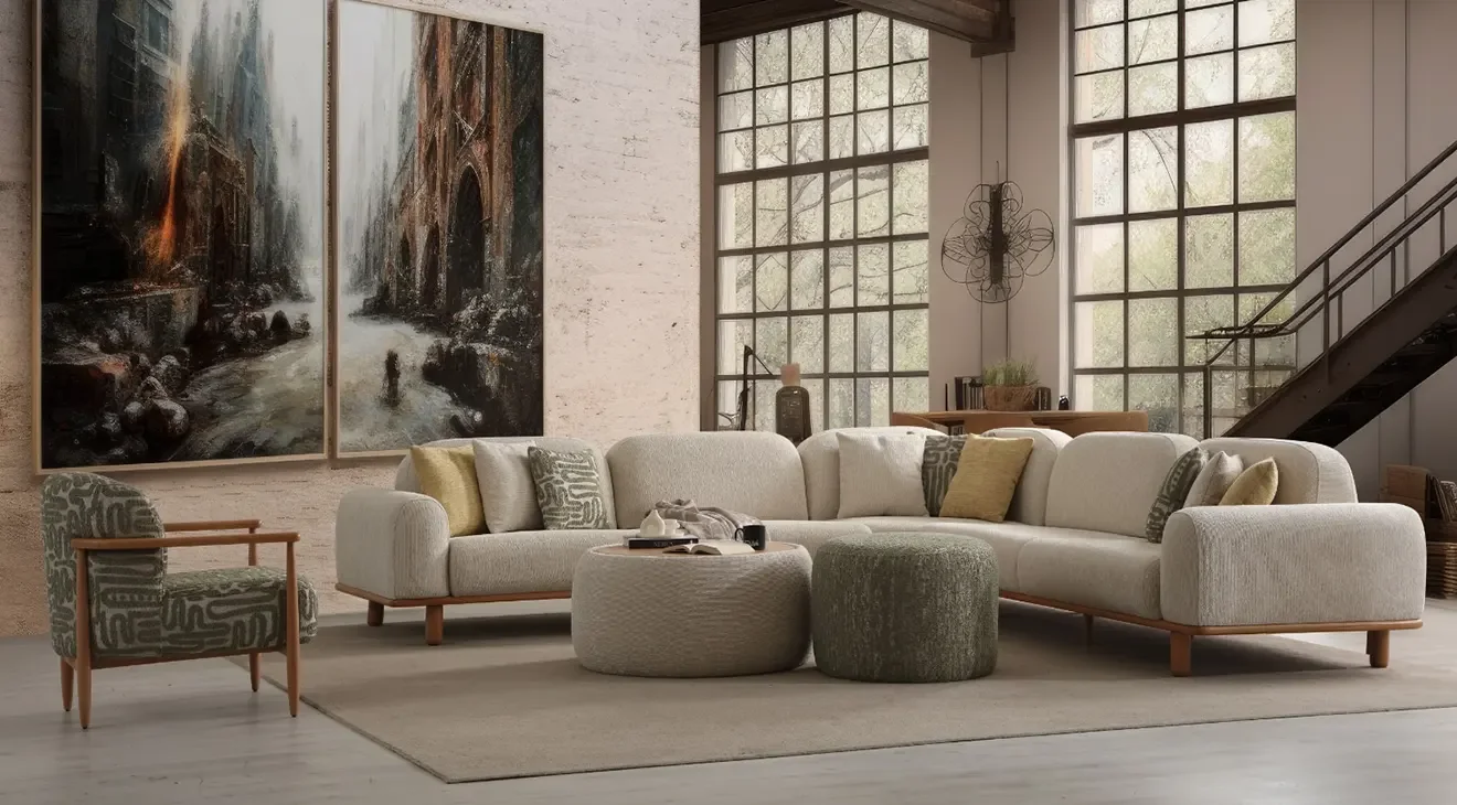 Trend Bohem Yataklı Köşe Koltuk Takımı