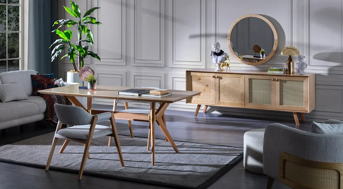 Valeria Panjurlu Yemek Odası Takımı