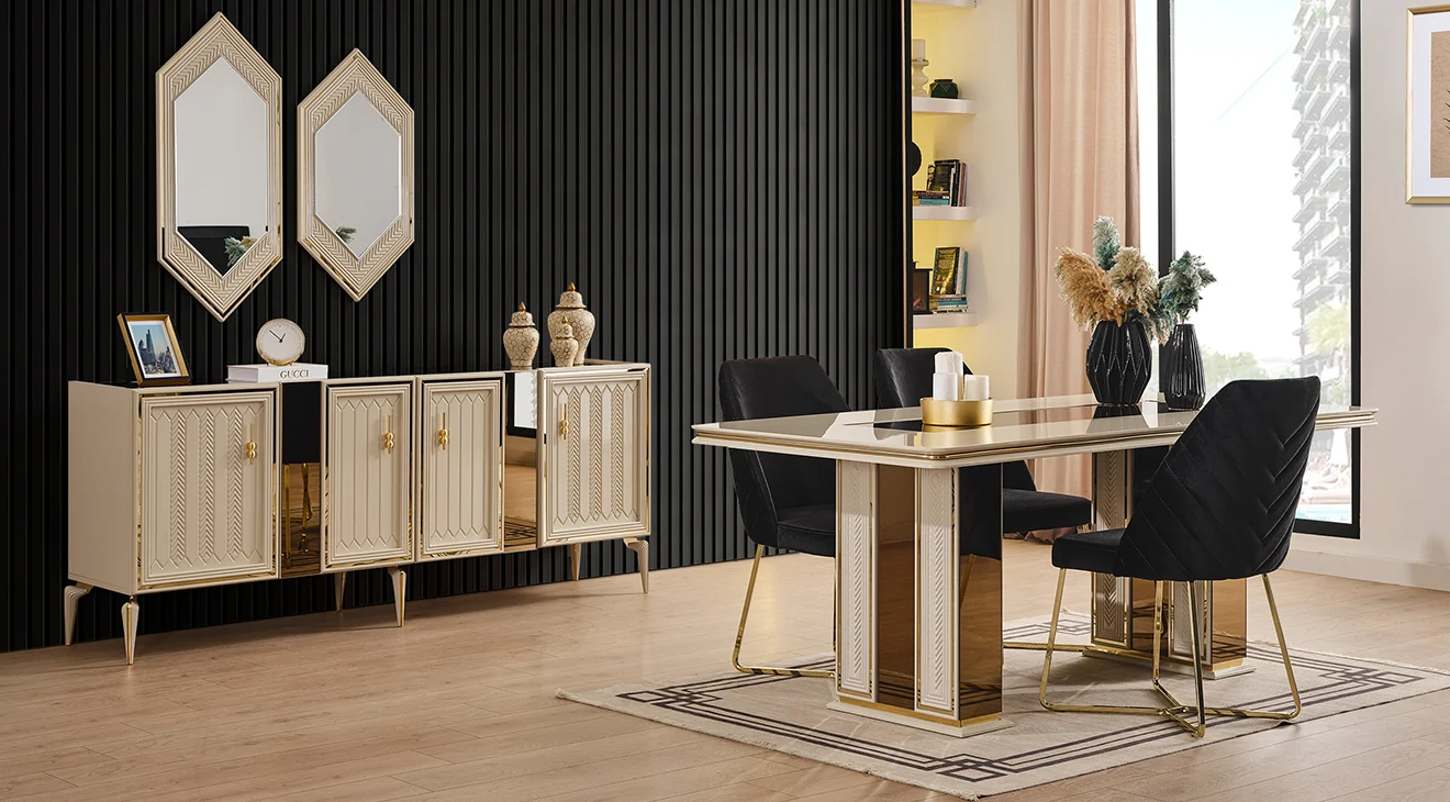 Velar Modern Yemek Odası Takımı