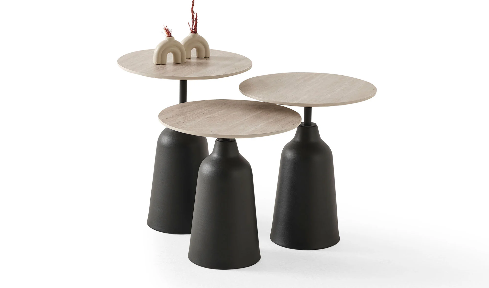 Velora Zigon Sehpa - Traverten