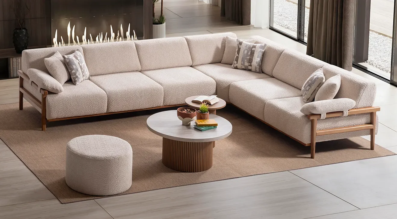 Virjin Yataklı Köşe Koltuk Takımı