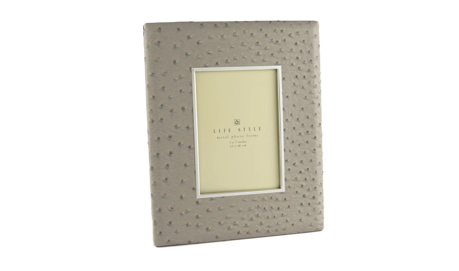 Vizon Gümüş Deri Çerçeve 13x18 cm