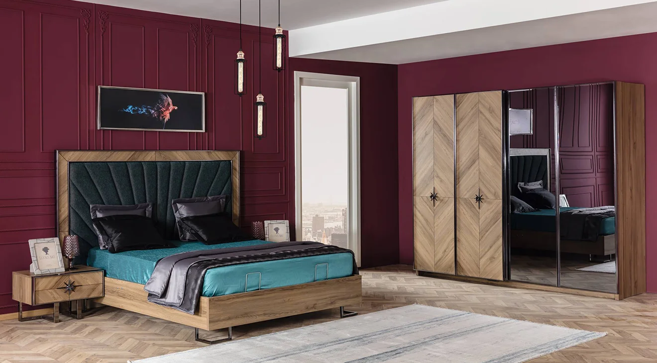 Voga Sürgü Kapaklı Yatak Odası Takımı