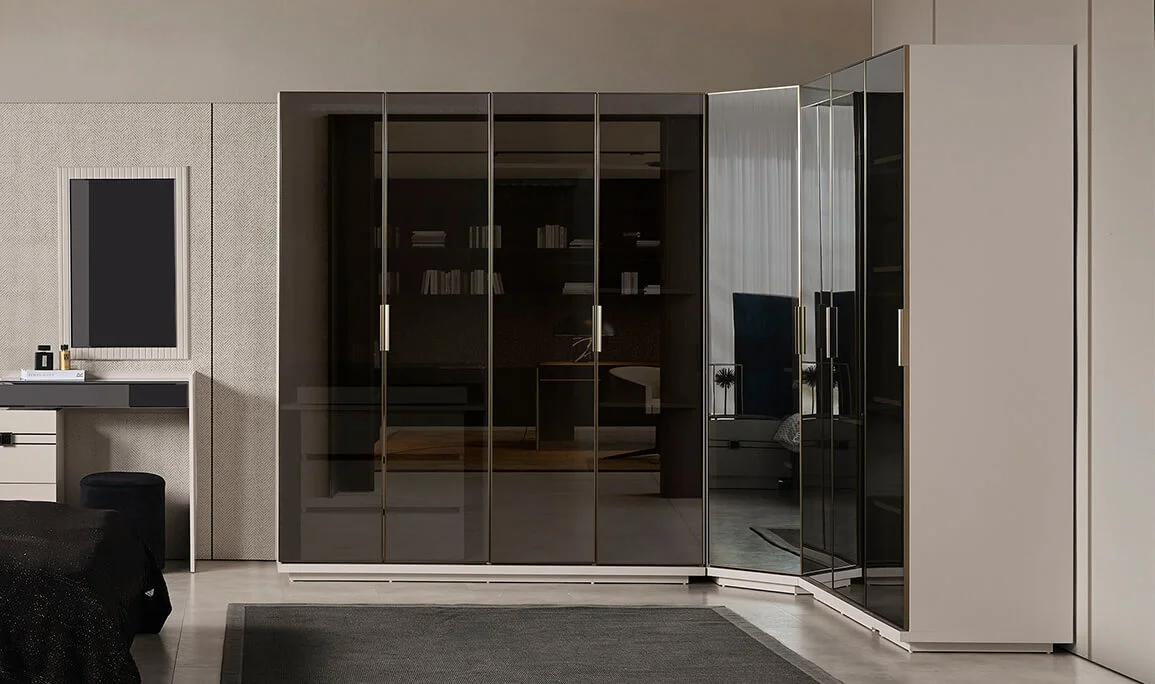 Vogue 8-Door Corner Wardrobe