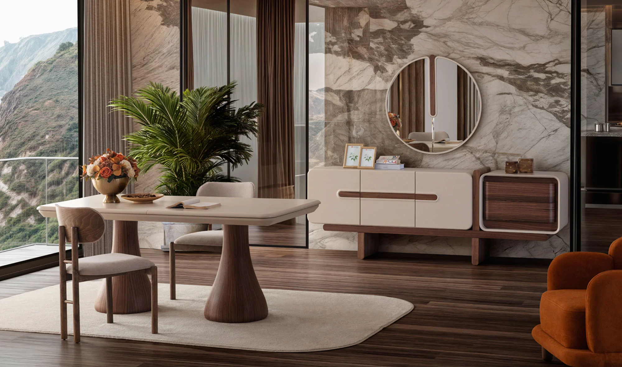 Voyage Yemek Odası - Amerikan Ceviz