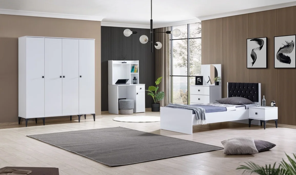 White Genç Odası 4 Kapılı