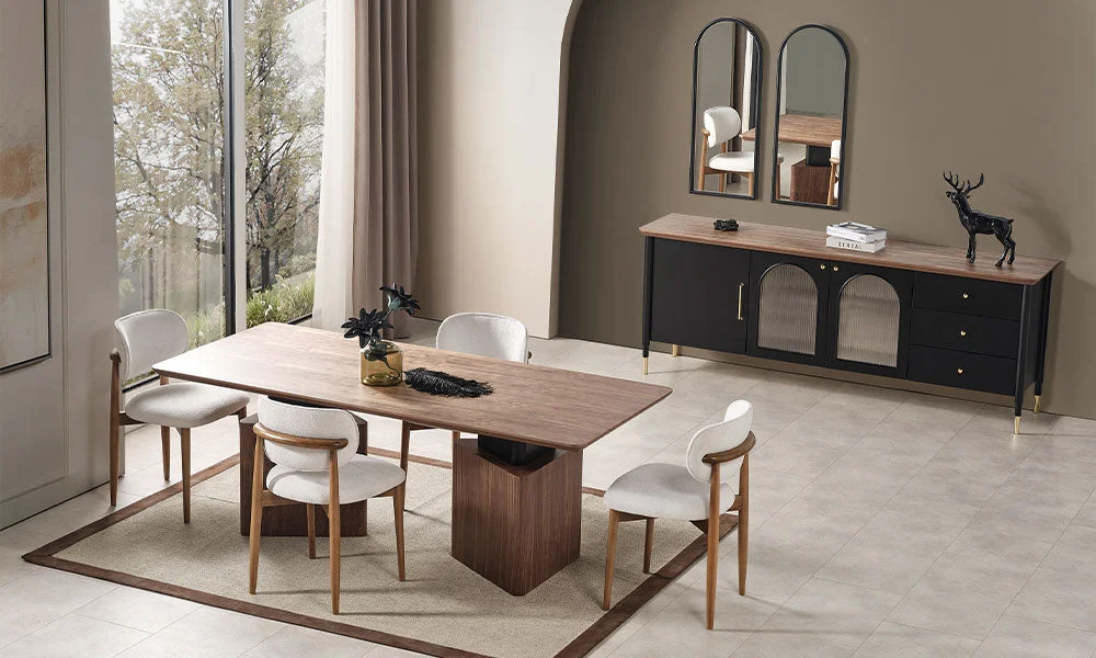 Yıldız Siyah Modern Yemek Odası Takımı