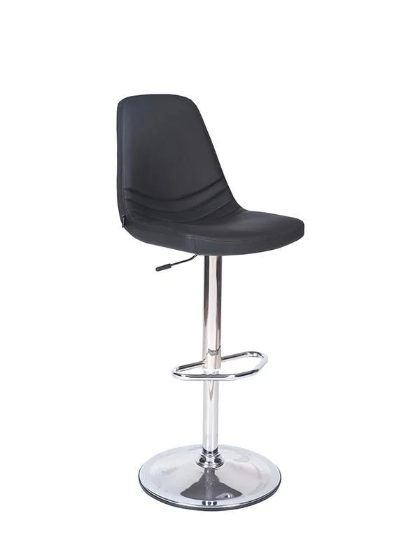 Yonca Yüksek Sırtlı Flanş Ayaklı Bar Taburesi