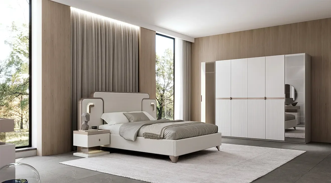 Zerre 6 Kapaklı Modern Yatak Odası Takımı