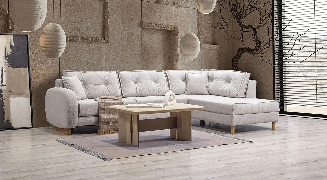 Zeynep Yataklı Sandıklı Köşe Koltuk Takımı