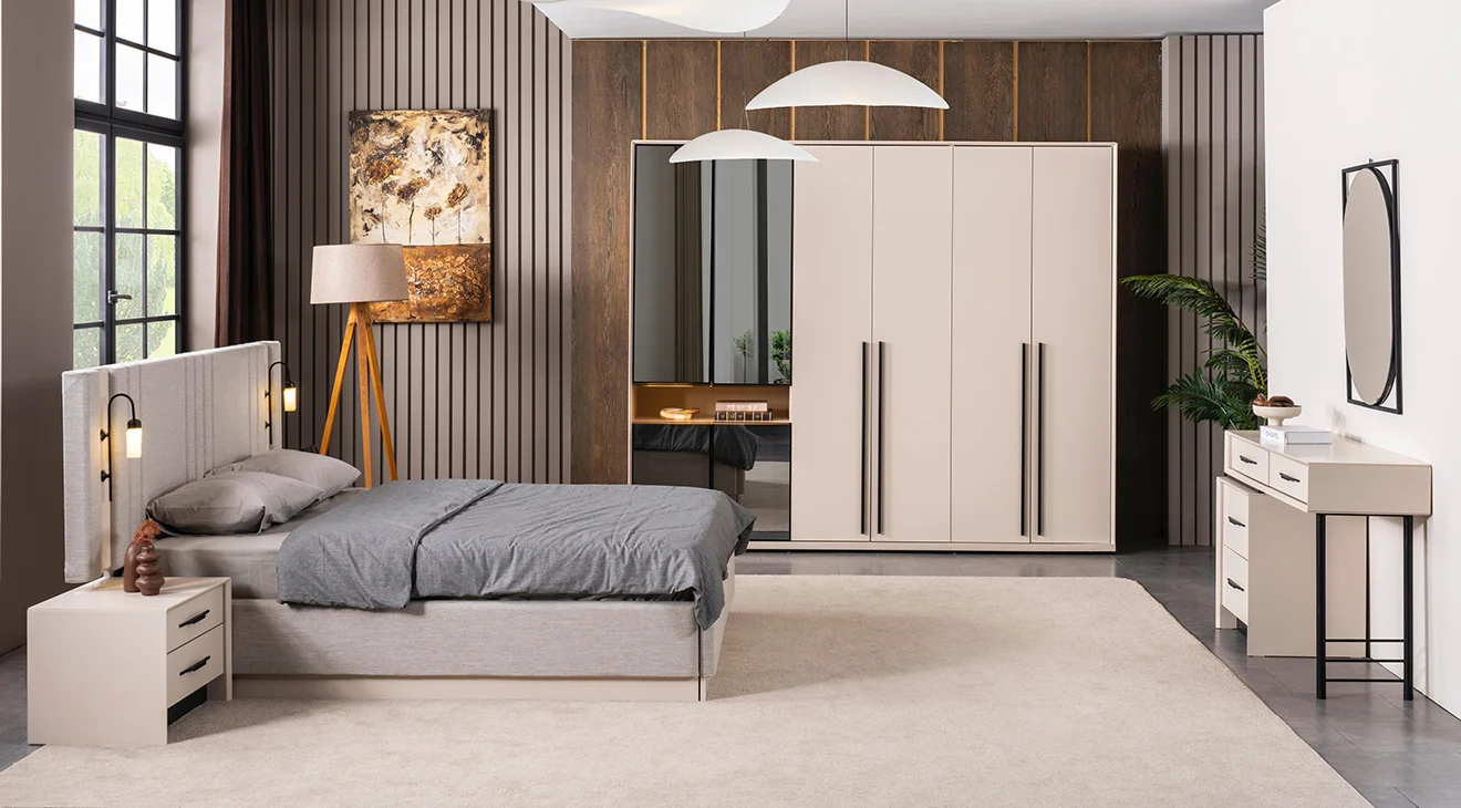 Zümrüt 6 Kapaklı Yatak Odası Takımı