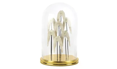 Angel Gold Dekoratif Cam Fanus 22x37 cm