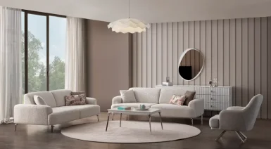Bronz Yataklı Modern Koltuk Takımı