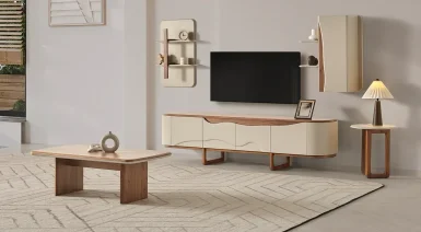 Calista Ahşap Ayaklı Tv Ünitesi