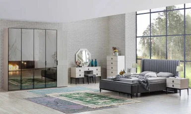 Defne 5 Kapaklı Yatak Odası Takımı