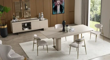 Frida Metal Ayaklı Yemek Odası Takımı