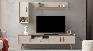 Giza Ahşap Ayaklı Tv Ünitesi
