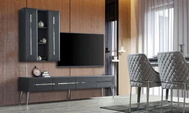 Gökçe Antrasit Modern Tv Ünitesi