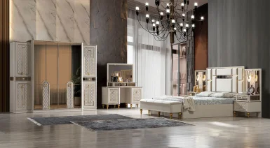 Kristal 6 Kapaklı Yatak Odası Takımı