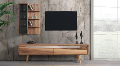 Kudüs Ahşap Ayaklı Tv Ünitesi