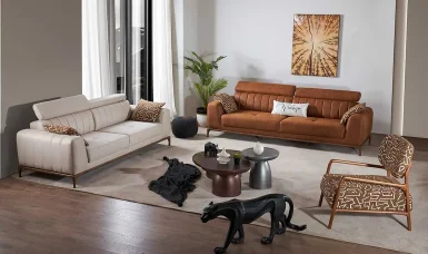 Line Ceviz Koltuk Takımı