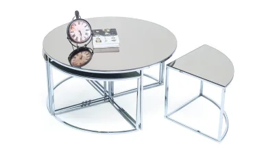 Lorika Orta Sehpa Silver