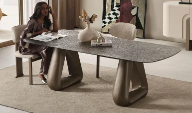 Luka Füzyon Cam Yemek Masası