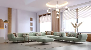Manetti Modüllü Modern Köşe Koltuk Takımı