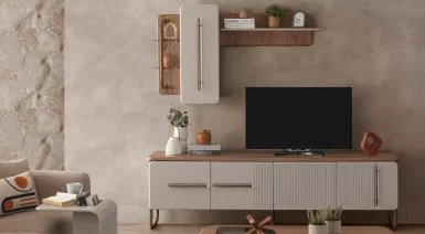 New Lotus Ahşap Ayaklı Tv Ünitesi