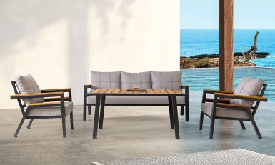 Palu Alüminyum Modern Bahçe Mobilyası