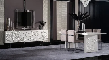 Parma Modern Metal Ayaklı Yemek Odası Takımı