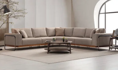 Premium L Köşe Takımı Ahşap