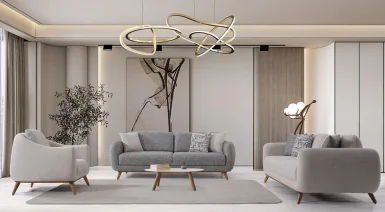 Relax Plus Ahşap Ayaklı Koltuk Takımı